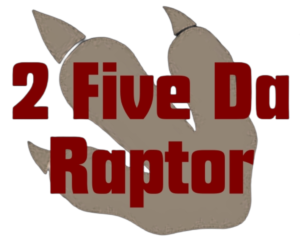 2fivedaraptor_sitelogo_squarepaw_redtext_transparent